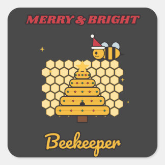 Blij & Helder Imker Vierkante Sticker