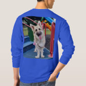 Blij hoofd kantelen t-shirt (Achterkant)