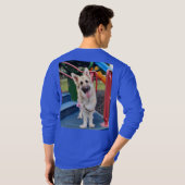 Blij hoofd kantelen t-shirt (Achterkant volledig)