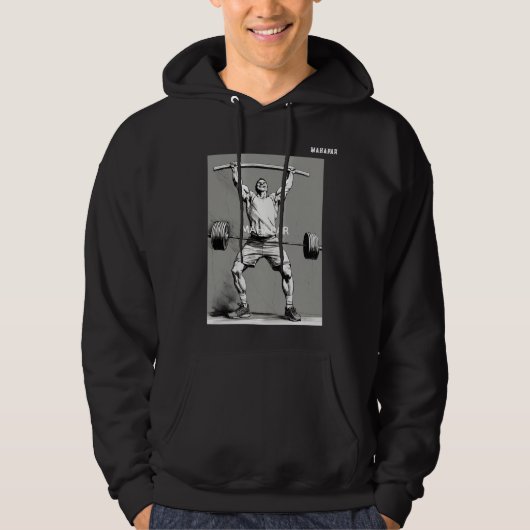 Blij IJzeren Schets Hoodie (Voorkant)