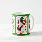 blij kerstfeest krampus santa koffiemok (Voorkant rechts)