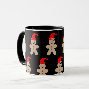Blij Kerstmannetje van Gemberkoek Winter Mok