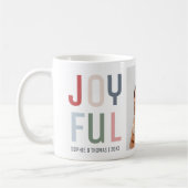 Blij Koppel Foto Kerstmis Koffiemok (Links)