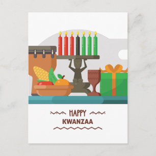 blij kwanzaa cadeautjes briefkaart
