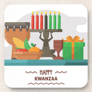 blij kwanzaa cadeautjes drankjes onderzetter