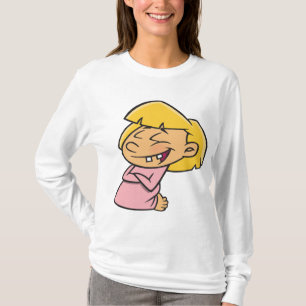 Blij Lachend Cartoon Meisje T-shirt