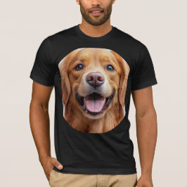 Blij Lachende Gouden Retriever Hond T-shirt