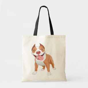 Blij Lachende Pitbull Tote Bag