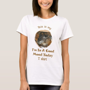 Blij Lama Goede Stemming Humoristisch Grappig T-shirt