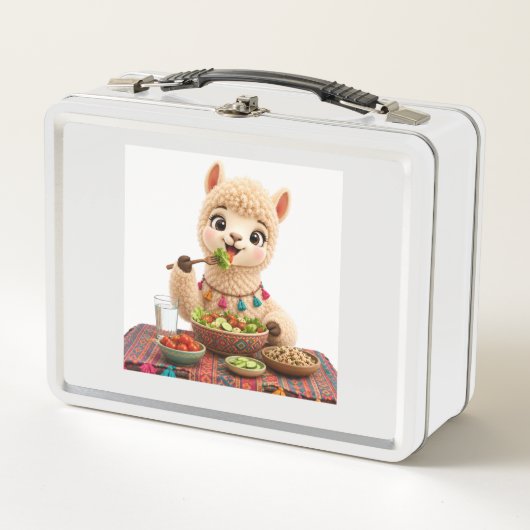 Blij Lama Lunchbox (Voorkant)