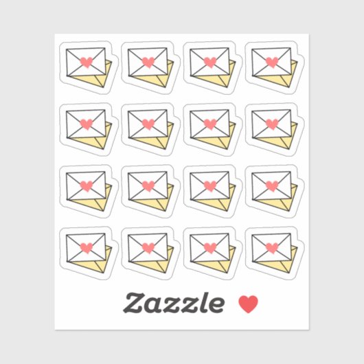 Blij Mail Envelop Verzending Herinnering Bujo Plan Sticker (Vel)