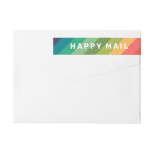 Blij Mail Regenboog Strepen Retouradres