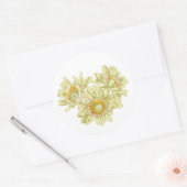 Blij met je teken ronde sticker (Envelop)