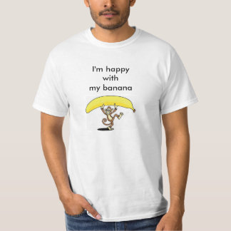 blij met mijn banaan t-shirt