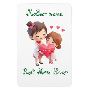 Blij - Moederdag Beste mama personaliseren cadea Magneet
