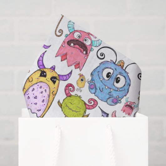Blij Monsters Tissuepapier (Cadeauzakje)