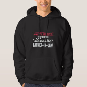Blij om aan te kondigen dat ik schoonvader ben hoodie