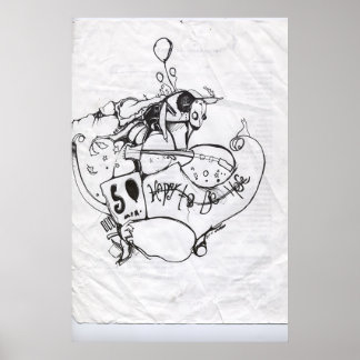 blij om hier te zijn poster