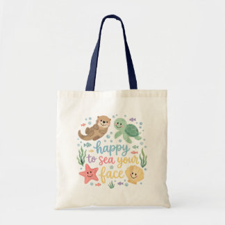 Blij om je gezicht te zien Leraar terug naar schoo Tote Bag