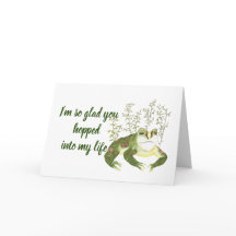 Blij opgehoopt in mijn leven, Romantische kikker