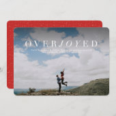 Blij opslag datum vakantie foto kaart (Voorkant / Achterkant)