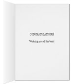 Blij pensioen kaart met strand (Binnen (Rechts))