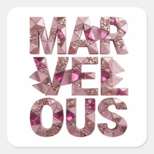 Blij Roze VERBLIJFEND Sticker Grafisch