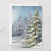 Blij Sneeuwman Kaart (Achterkant)