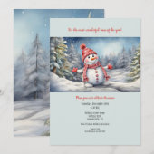 Blij Sneeuwman Kaart (Voorkant / Achterkant)