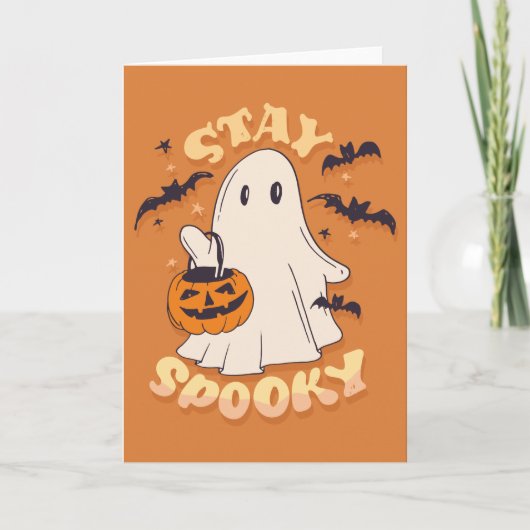 Blij spooky geest kaart (Voorkant)