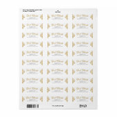 Blij Tidings Kerst retour adres Etiket (Full Sheet)