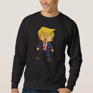 Blij Trump, Grappige Trump Meme Boze Trump Pop Art Trui