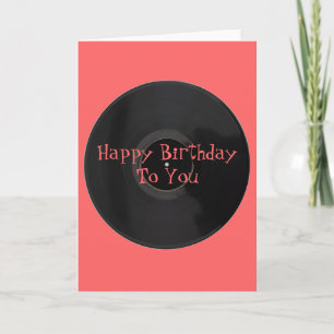 Blij van verjaardag voor u Vinyl Record Birthday C Kaart