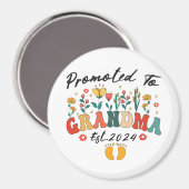 Blij verricht Oma sinds 2024 OmaOrnament Magneet (Voorkant / Achterkant)