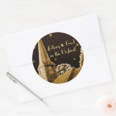 Blij voor God in de Hoogste! Ronde Sticker (Envelop)