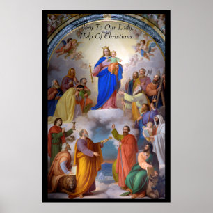 Blij voor onze dame, hulp voor christenen poster