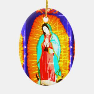 Blij voor onze dame van het Ornament van Guadalupe