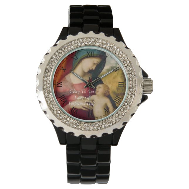 Blij voor onze dame van permanente hulp horloge (Voorkant)