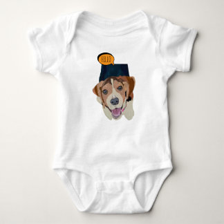 Blijde Beagle in Kleurrijke Schets Romper