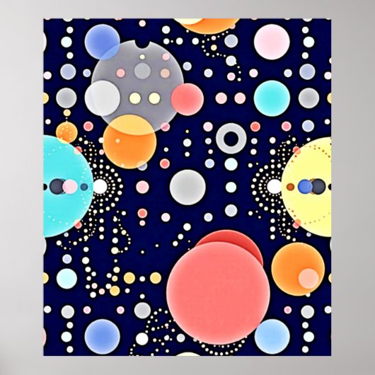 Blijde Bubble Universe Vision Poster (Voorkant)