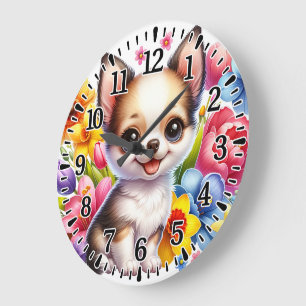 Blijde Chihuahua Grote Klok