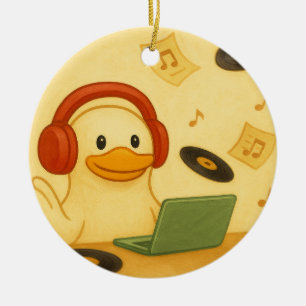 Blijde DJ Keramisch Ornament