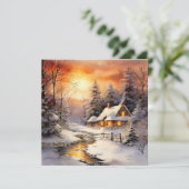 Blijde en vertroostende tijding feestdagenkaart (Staand voorkant)