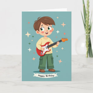 Blijde Gitaar Kind Kaart