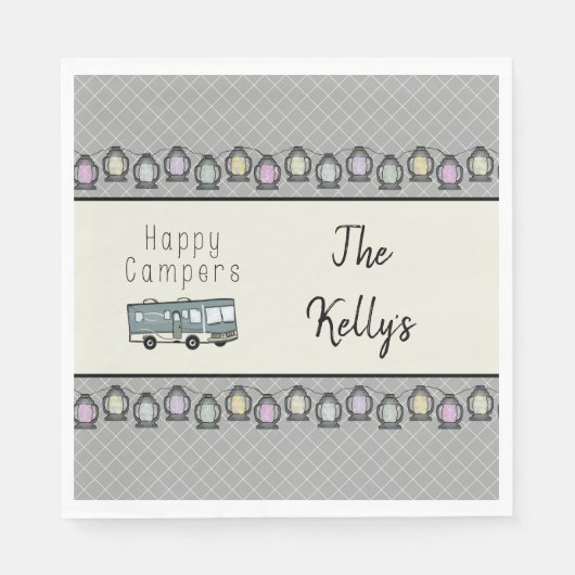 Blijde Kampeerders Persoonlijke RV Servet (Voorkant)
