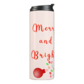 Blijde Kat die Speelt met LED Licht | Schattig Ker Thermosbeker (Gedraaid links)