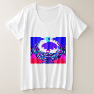 Blijde kerstgeest overal vrolijk grote maat t-shirt
