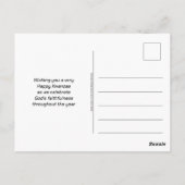 Blijde KWANZAA Principes Kruiswoordraadsel Briefkaart (Achterkant)