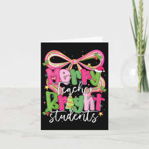 Blijde Leraar Heldere Student Grappige Leraar Kers Kaart