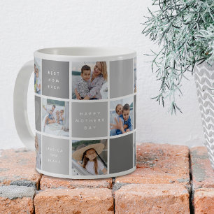 Blijde Moeders Dag Foto Grid Aandenken Koffiemok